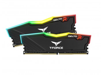 Team T-Force Delta RGB Black 16GB (2x8GB) 3200MHz CL16 DDR4 Gaming Ram (TF3D416G3200HC16FDC01)