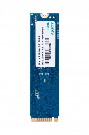 Apacer AS2280P4 480GB 2100/1500MB/s NVMe PCIe Gen3x4 M.2 SSD Disk (AP480GAS2280P4-1)