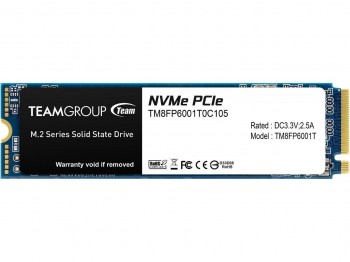 Team MP33  1TB  1800/1500MB/s NVMe PCIe M.2 2280 SSD (TM8FP6001T0C101)