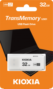 32GB USB3.2 GEN1 KIOXIA BEYAZ USB BELLEK LU301W032GG4