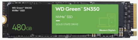 480GB WD GREEN SN350 M.2 NVMe 2400/1650MB/s WDS480G2G0C SSD