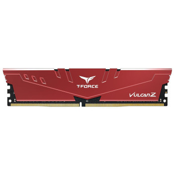 Team T-Force Vulcan Z Red 8GB (1x8GB) 3200MHz CL16 DDR4 Gaming Ram (TLZRD48G3200HC16F01)