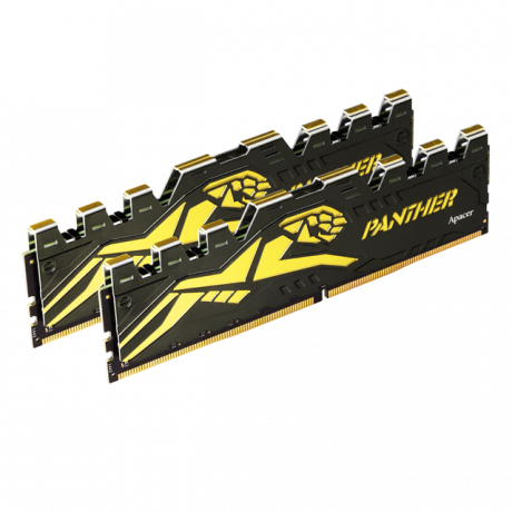 Apacer Panther-Golden 16GB 2x8GB 3600Mhz CL18 DDR4 Gaming RAM (AH4U16G36C25Y7GAA-2)