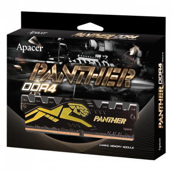 Apacer Panther-Golden 16GB 2x8GB 3600Mhz CL18 DDR4 Gaming RAM (AH4U16G36C25Y7GAA-2)