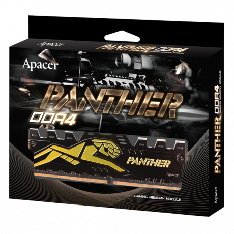 Apacer Panther-Golden 16GB 2x8GB 3600Mhz CL18 DDR4 Gaming RAM (AH4U16G36C25Y7GAA-2)