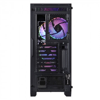 GamePower Savagis 650W 80+ Bronze ATX 4* ARGB Fan Temperli Cam Hub Siyah Gaming Kasa