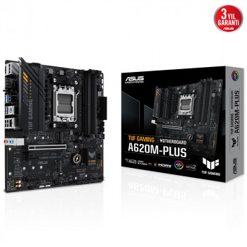 ASUS TUF GAMING A620M-PLUS AM5 DDR5 6400Mhz DP HDMI AM5