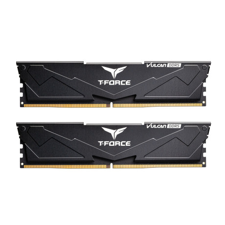 Team T-Force Vulcan Black 16GB 2x8GB 5600Mhz CL40 DDR5 Gaming Ram (FLBD516G5600HC40BDC01)