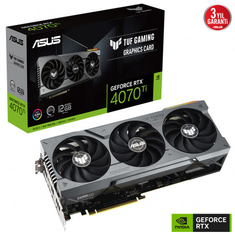 ASUS GEFORCE TUF-RTX4070TI-12G-GAMING 12GB GDDR6X HDMI DP 192BİT