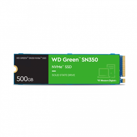 500GB WD GREEN SN350 M.2 NVMe 2400/1500MB/s WDS500G2G0C SSD