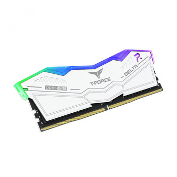 Team T-Force DELTA RGB White 32GB 2x16GB 6400Mhz DDR5 Gaming Ram CL40 (FF4D532G6400HC40BDC01)