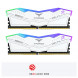 Team T-Force DELTA RGB White 32GB 2x16GB 6400Mhz DDR5 Gaming Ram CL40 (FF4D532G6400HC40BDC01)