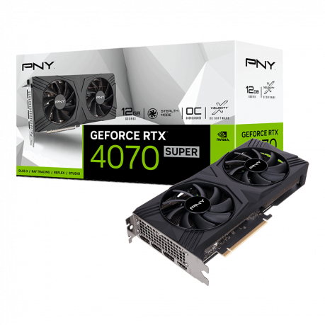 PNY RTX 4070 SUPER 12GB VERTO Overclocked GDDR6X 192Bit (VCG4070S12DFXPB1-O)