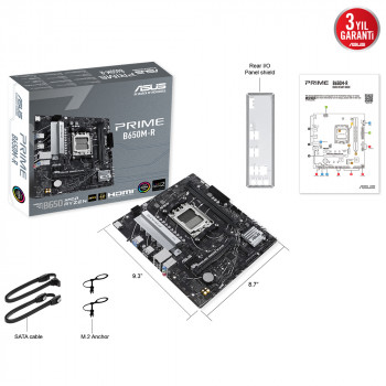 ASUS PRIME B650M-R AMD DDR5 7200+(OC) HDMI M.2 AM5