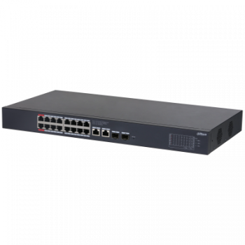 DAHUA CS4220-16GT-135 16 PORT 16XGE-2XGE-2XGE/SFP YÖNETİLEBİLİR 135W POE SWİTCH