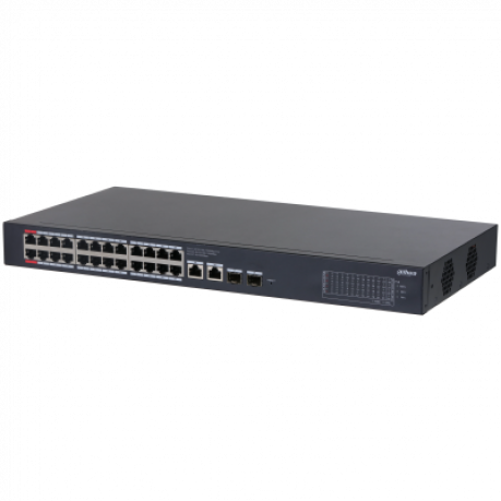 DAHUA CS4228-24GT-375 24 PORT 24XGE-2XGE-2XGE/SFP YÖNETİLEBİLİR 375W POE SWİTCH