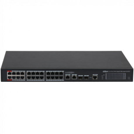 DAHUA S4228-24GT-360 24 PORT 24XGE-2XGE-2XGE/SFP YÖNETİLEBİLİR 360W POE SWİTCH