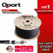 QPORT Q-CATO7 500M CAT7 LSOH S/FTP FULL BAKIR 23AWG SİYAH HALOGEN FREE KABLO