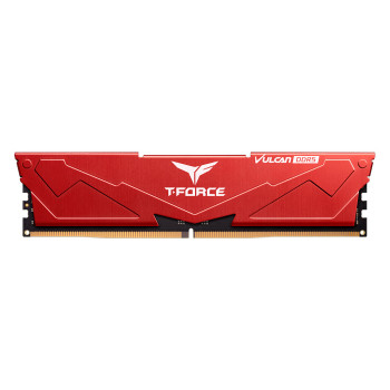 Team T-Force Vulcan Red 16GB 1x16GB 6000Mhz DDR5 CL38 Gaming Ram (FLRD516G6000HC38G01)